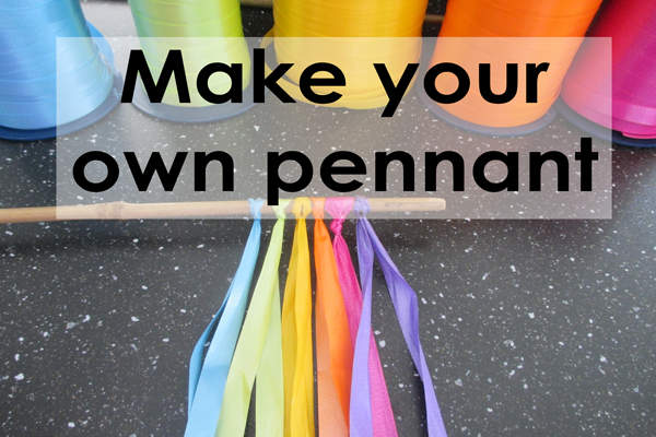 Make your own pennant to dance around with