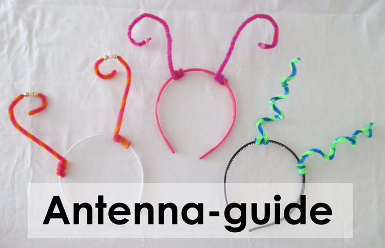 Easy to make butterfly antennas for a butterfly themed birthday party